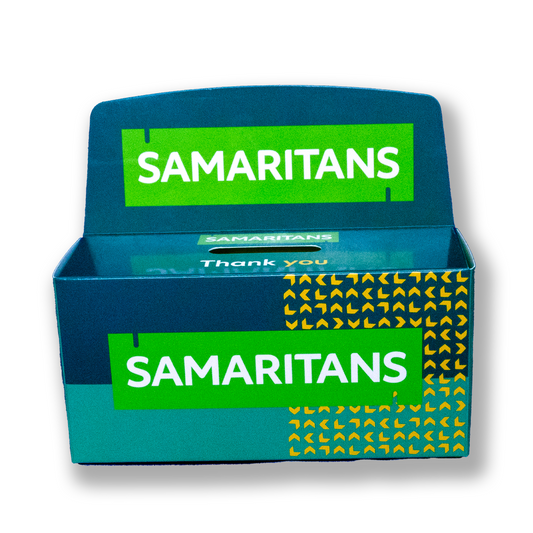 Samaritans Cardboard Collection Box